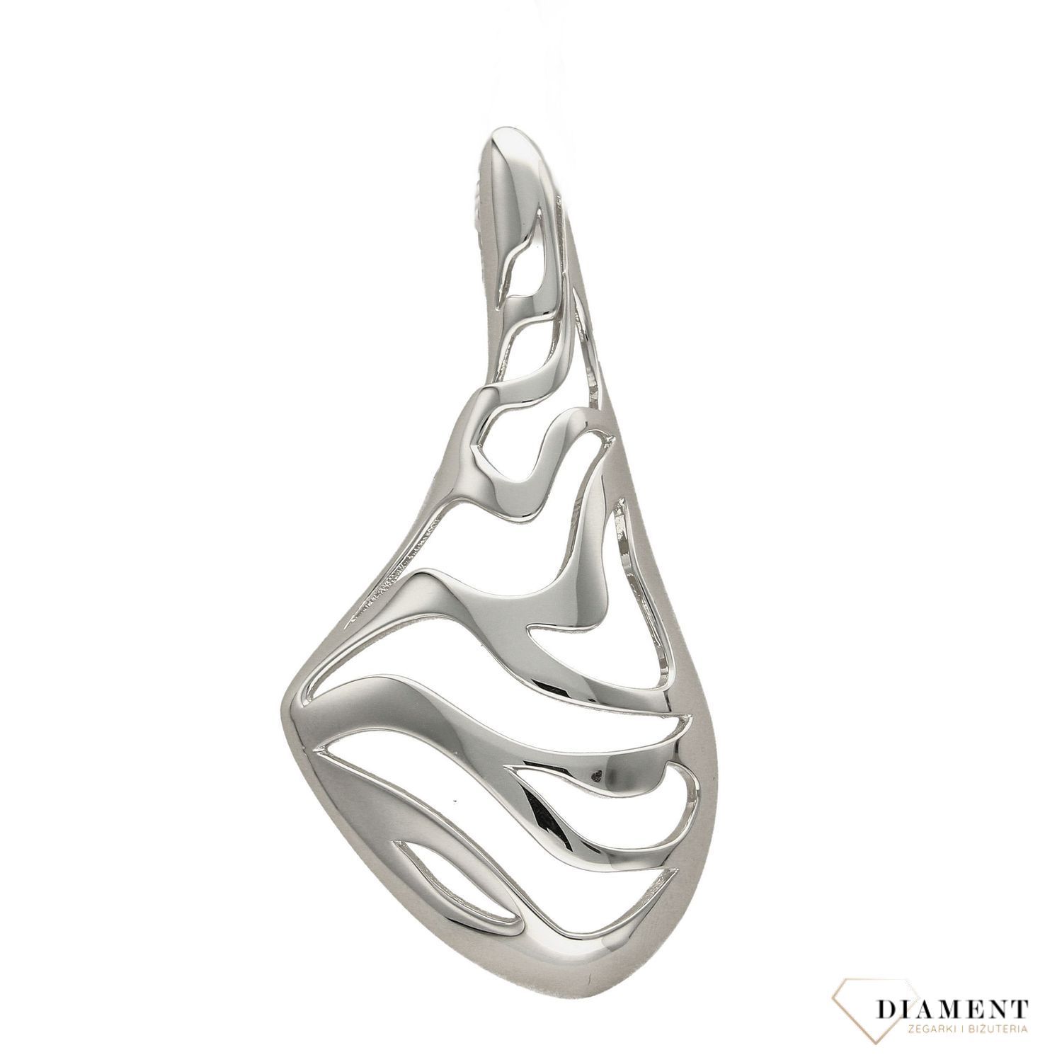 Zawieszka srebrna ażurowa 'Asymetryczny design' 276271480720.jpg