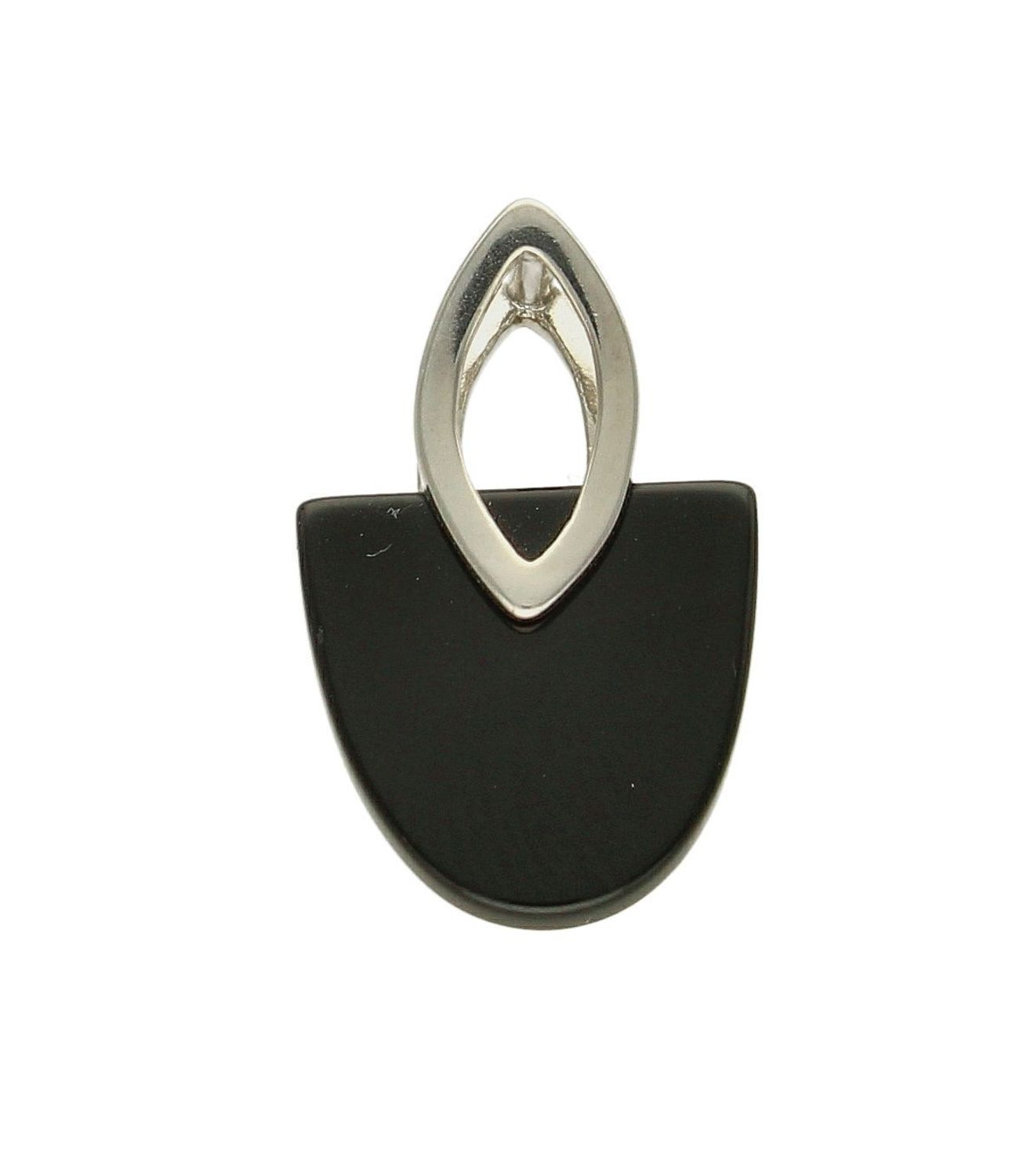 Srebrna zawieszka z czarną masą perłową 27627595. Srebrna zawieszka wykonana ze srebra próby 925 w z dodatkiem elementu wykonanego z masy perłowej. Tak skomponowany olśniewający wisiorek srebrny o wyjątkowym wzorze, w niezwykł.jpg