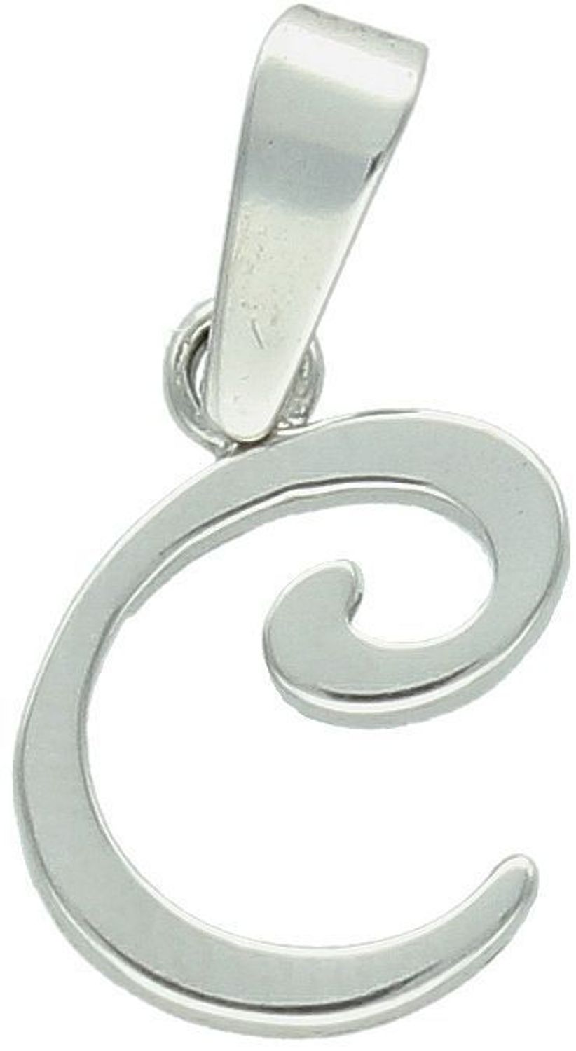 Elegancka zawieszka srebrna z literką C – wykonana z próby 925. Personalizowany dodatek, który będzie doskonałym prezentem. Wymiary 1,9 cm x 0,9 cm, waga 0,80 g.1.jpg
