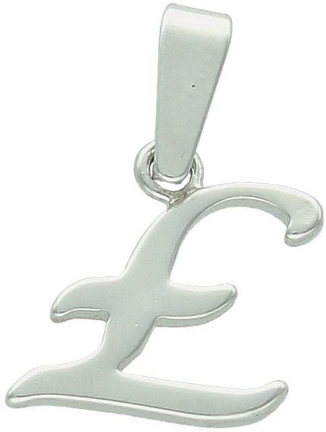 Elegancka zawieszka srebrna z literką Ł – wykonana z próby 925. Personalizowany dodatek, który będzie doskonałym prezentem. Wymiary 2,0 cm x 1,1 cm, waga 0,80 g. 1.jpg