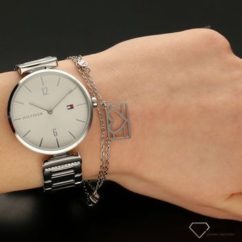 Zegarek damski na srebrnej bransolecie Tommy Hilfiger 2770098. Zegarek damski na stalowej bransolecie Tommy Hilfiger wyposażony jest w kwarcowy mechanizm (1).jpg