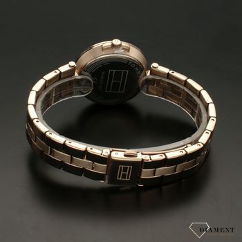 Zegarek damski Tommy Hilfiger 2770103 Cami w kolorze różowego złota na bransolecie w zestawie z kolczykami na wkrętki.  (4).jpg