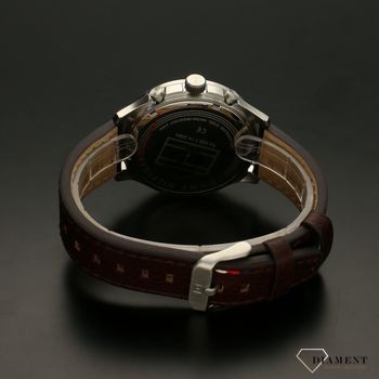 Zegarek męski Tommy Hilfiger Set z niebieską tarczą na pasku skórzanym w kolorze brązowym w zestawie z bransoletką 2770106 (2).jpg