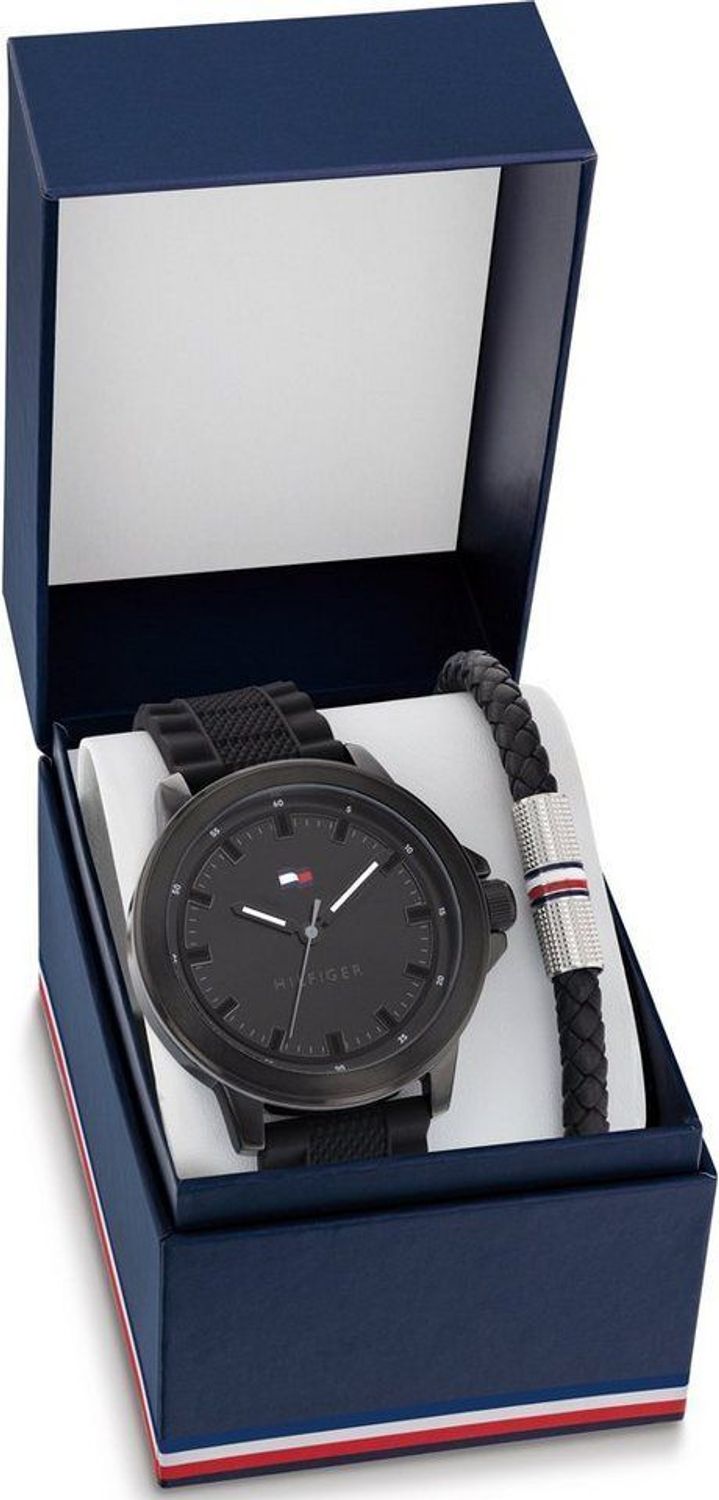 Zegarek męski Tommy Hilfiger set 2770151 w zestawie ze skórzaną bransoletką męską.jpg