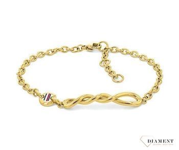 Bransoletka damska TOMMY HILFIGER złote łańcuszki 2780509.jpg