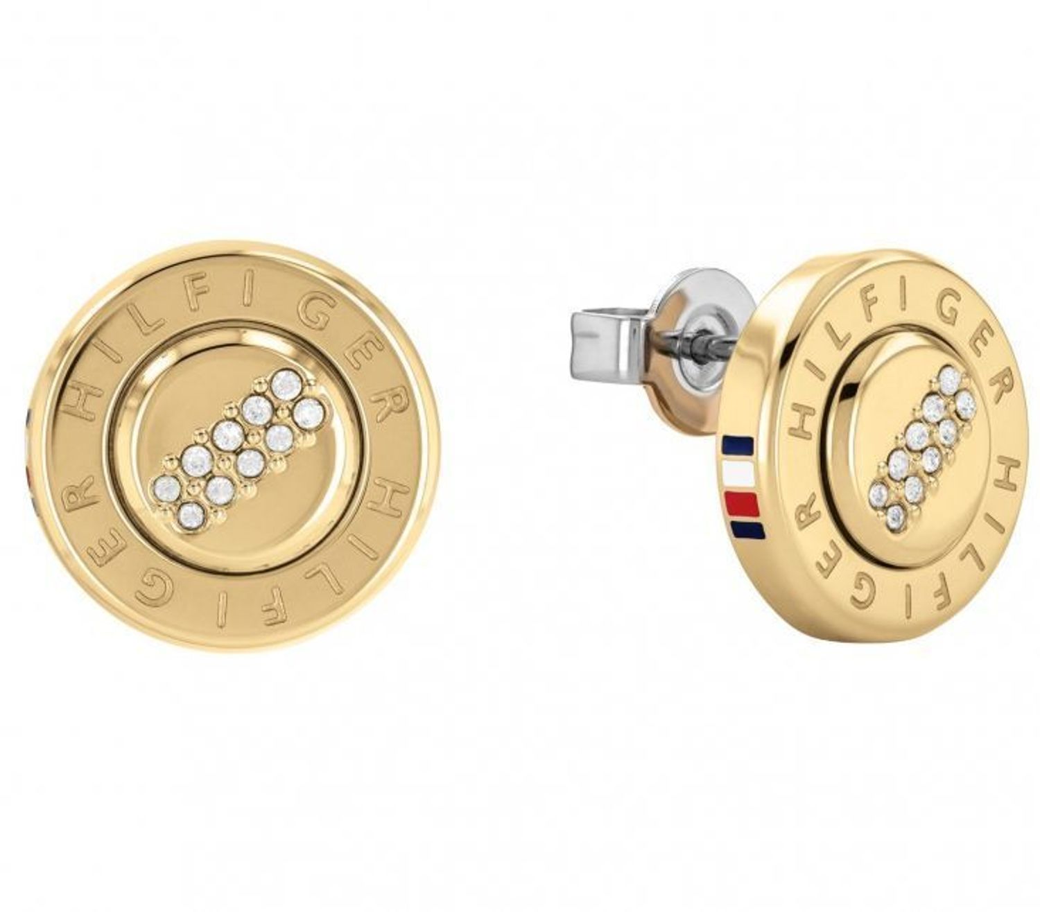 Kolczyki damskie Tommy Hilfiger w złotym kolorze 2780646. Bi.jpg