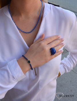 Bransoletka damska niebieska Ti Sento z cyrkonią ✓Wymarzony prezent dla mamy ✓ Srebrne bransoletki (1).JPG