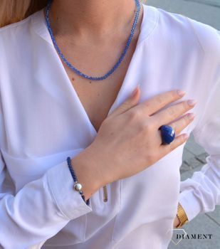 Bransoletka damska niebieska Ti Sento z cyrkonią ✓Wymarzony prezent dla mamy ✓ Srebrne bransoletki (3).JPG