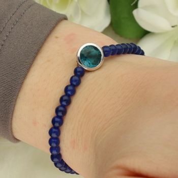 Ti Sento Bransoletka Damska 27860NB – Niebieskie Kamienie Kocie Oko z Cyrkonią brans.jpg