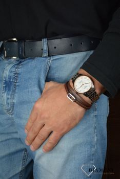 Bransoletka męska Tommy Hilfiger 'Brązowa skóra TH' 2790027✓Bransoleta męska w Sklepie z Biżuterią zegarki-diament.pl✓ Piękne i Eleganckie Bransolety męskie (1).JPG