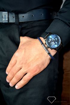Bransoletka męska Tommy Hilfiger 'Granatowa TH z logiem' Bransoletka męska Tommy Hilfiger ✓Biżuteria męska w Sklepie z Biżuterią zegarki-diament (4).JPG