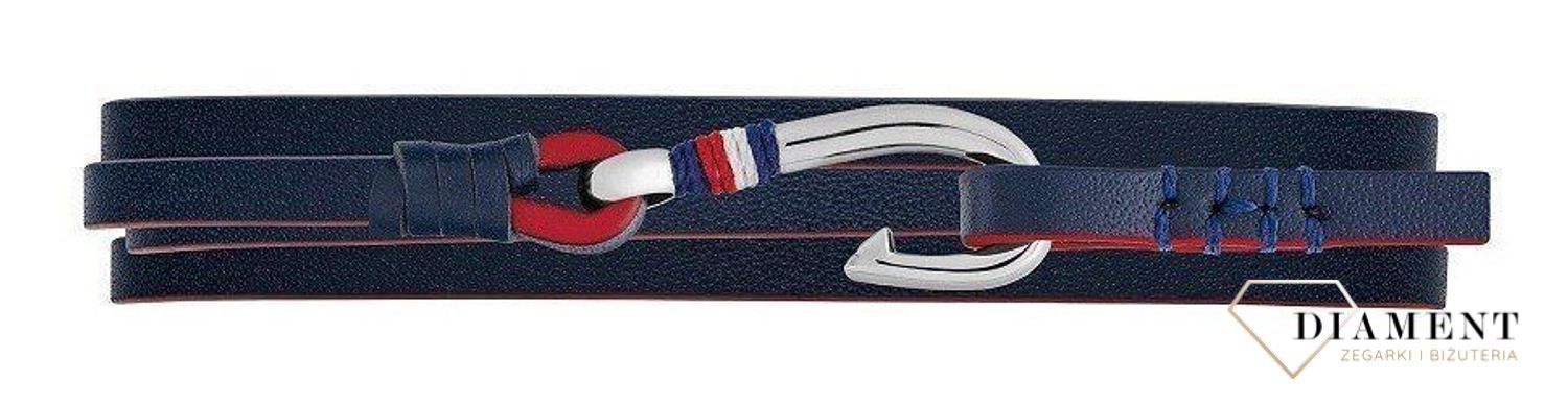 Stylowa i modna bransoletka w dwóch kolorach granatowym oraz czarnym. Zapięcie o bardzo modnym i ciekawym zapięciu. Idealny do uzupełnienia stylizacji..jpg