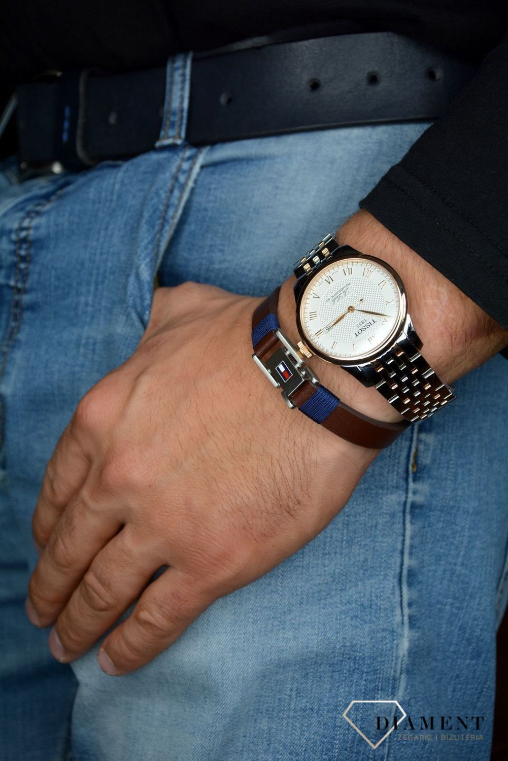 Bransoletka Tommy Hilfiger 'Brązowa skóra TH z logiem '✓ Biżuteria męska w Sklepie z Męskie Akcesoria i prezenty dla mężczyzny ✓Piękne i Eleganckie Bransolety męskie.jpg