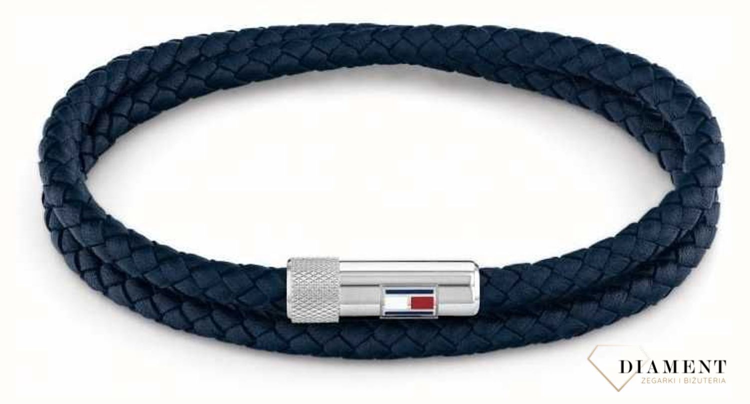 Bransoletka męska TOMMY HILFIGER podwójna granatowa plecionka 2790264S.jpg