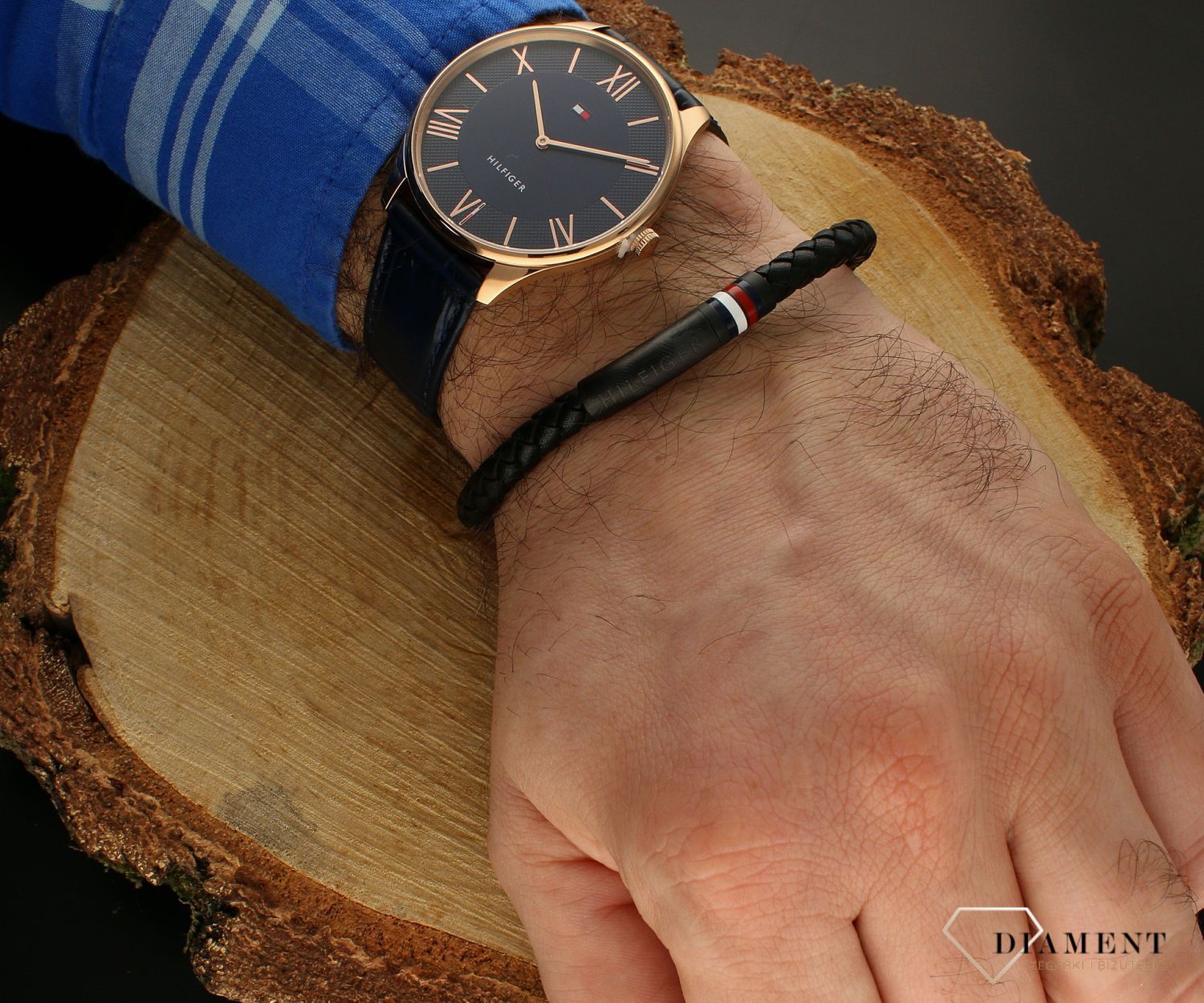 Bransoletka męska Tommy Hilfiger czarna 2790403.jpg