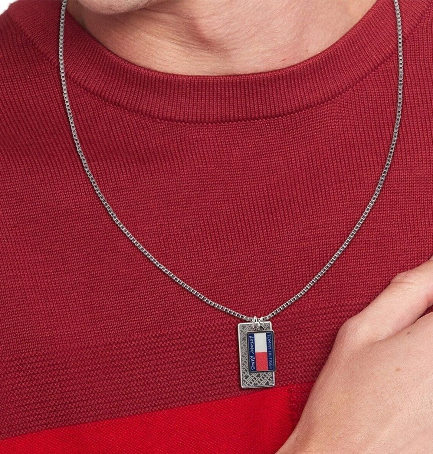 Naszyjnik męski nieśmiertelnik Tommy Hilfiger Anthony Ramos Capsule 2790454.jpg