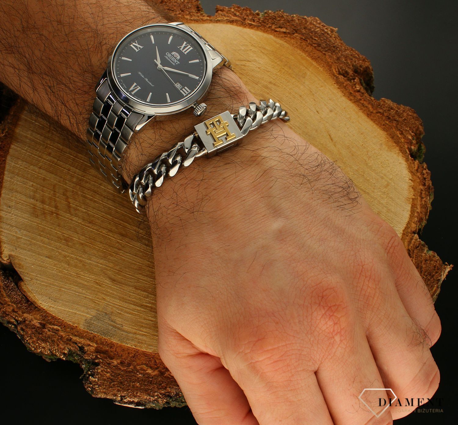 Bransoletka męska stalowa pancerka Tommy Hilfiger 2790463. Męska stalowa bransoletka. Bransoletka pancerka. Bransoleta męska. Markowa biżuteria na prezent dla mężczyzny..jpg