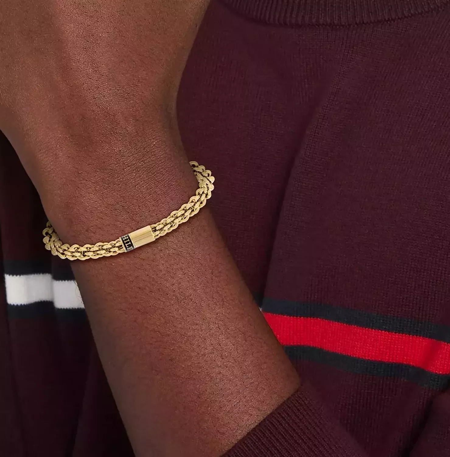 Złota bransoletka męska Tommy Hilfiger 2780788.jpg