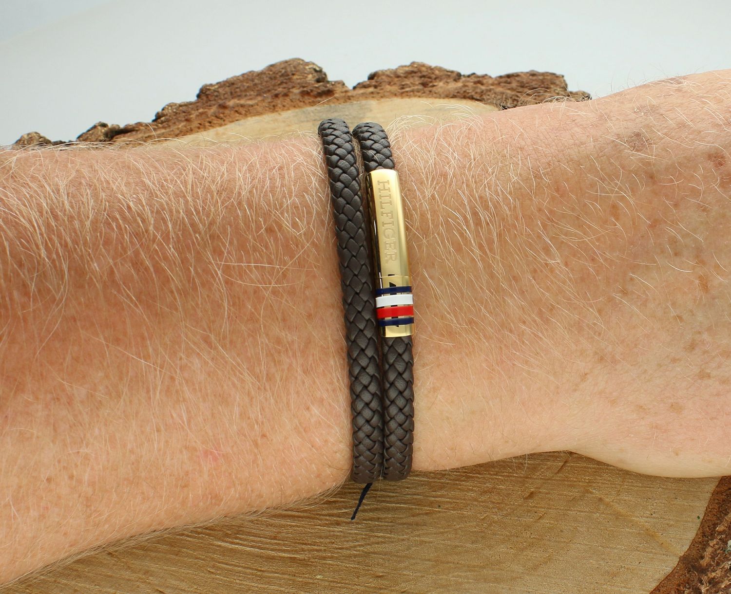 Bransoletka męska Tommy Hilfiger brązowa plecionka 2790551.jpg