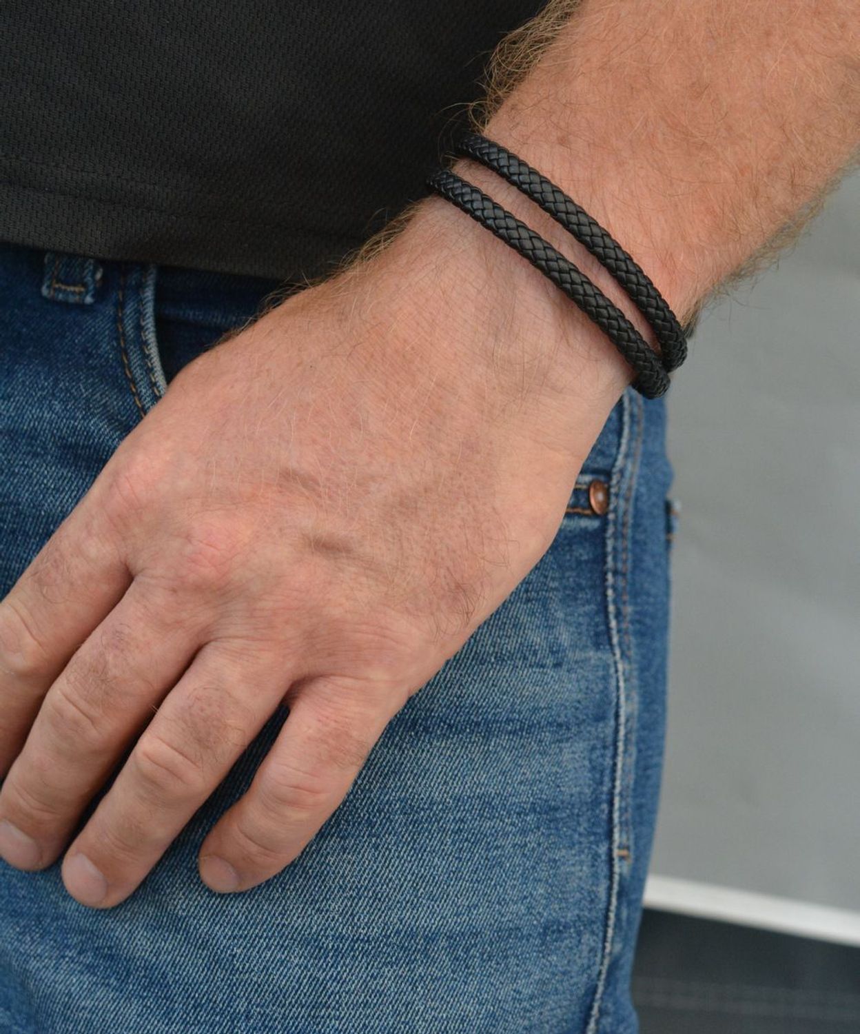 Bransoletka męska Tommy Hilfiger podwójna czarna plecionka 2790552. Bransoletka męska plecionka. Męska bransoletka zielona. Oryginalna biżuteria z Tommiego Hilfingera. Męska bransoletka Tommy Hilfiger. Podwójna bransoletka..jpg