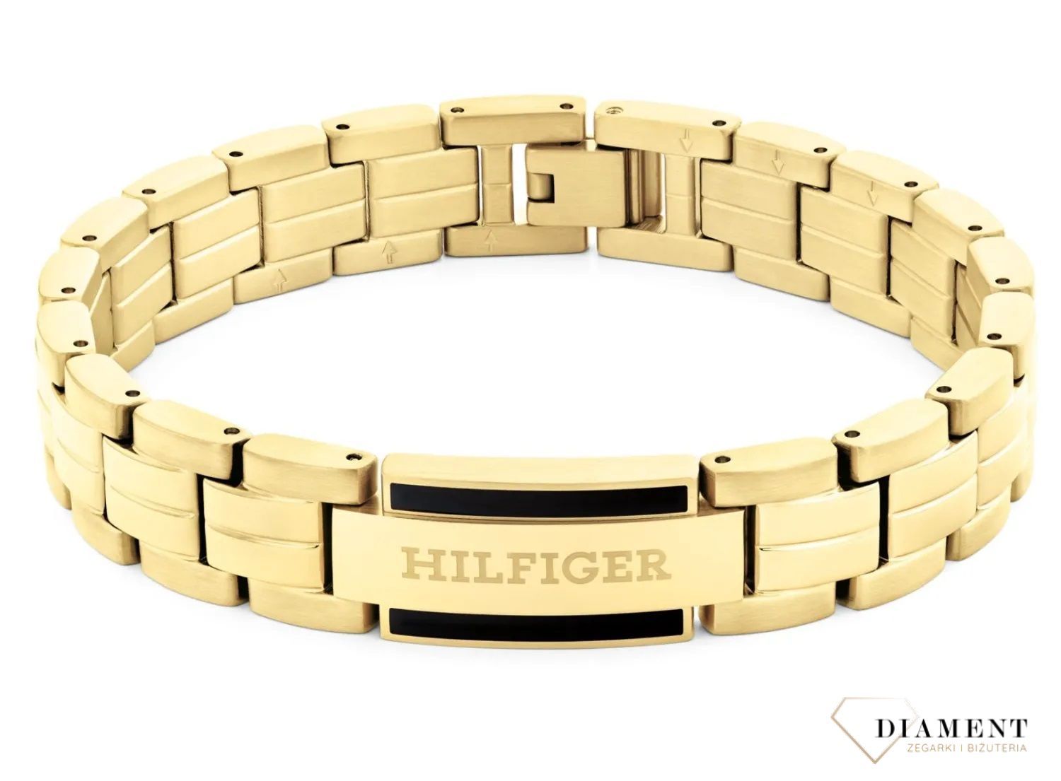 Bransoletka męska Tommy Hilfiger stalowa pozłacana 2790601.  Bransoletka męska złota. Oryginalna biżuteria z Tommiego Hilfingera. Męska bransoletka Tommy Hilfiger. Bransoletka w złotym kolorze męska..jpg