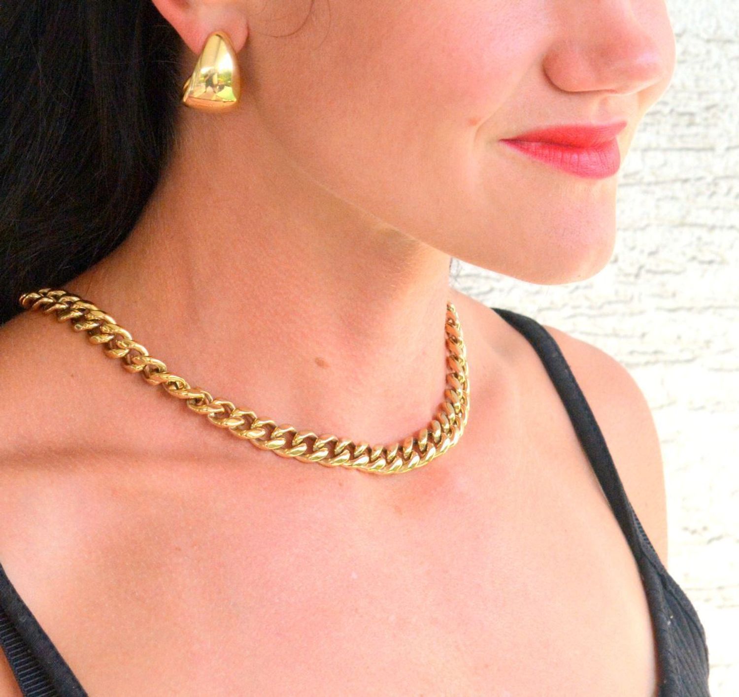 Naszyjnik męski Tommy Hilfiger pozłacany pancerka 2790605. Złoty naszyjnik męski. Krótki naszyjnik męski typu pancerka. Biżuteria męska ze stali. Biżuteria dla mężczyzny Tommy Hilfiger. Oryginalna biżuteria Tommy Hilfiger..jpg