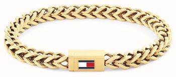 Stylowa złota bransoletka męska Tommy Hilfiger 2790648 z pozłacanej stali. Elegancja, trwałość i nowoczesny design w jednym dodatku.1.jpg