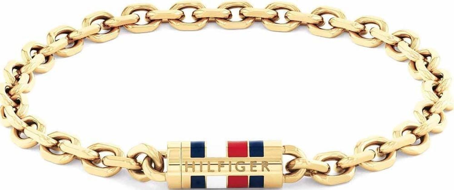 Tommy Hilfiger 2790653 – złota męska bransoletka z kolekcji Bruce Chain. Stal szlachetna, trwała powłoka IP, magnetyczne zapięcie, detale w barwach TH. Nowoczesna elegancja dla 1.jpg