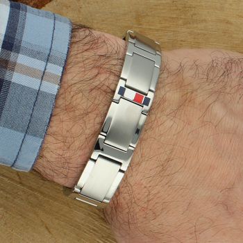 Bransoletka Tommy Hilfiger 2790657 srebrna stal 21 cm  męska elegancka (2).jpg