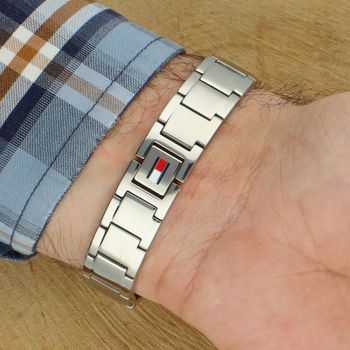 Bransoletka Tommy Hilfiger 2790657 srebrna stal 21 cm  męska elegancka (3).jpg