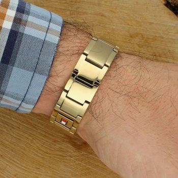 Bransoletka Tommy Hilfiger 2790658 złota stal 21 cm  elegancka męska (1).jpg