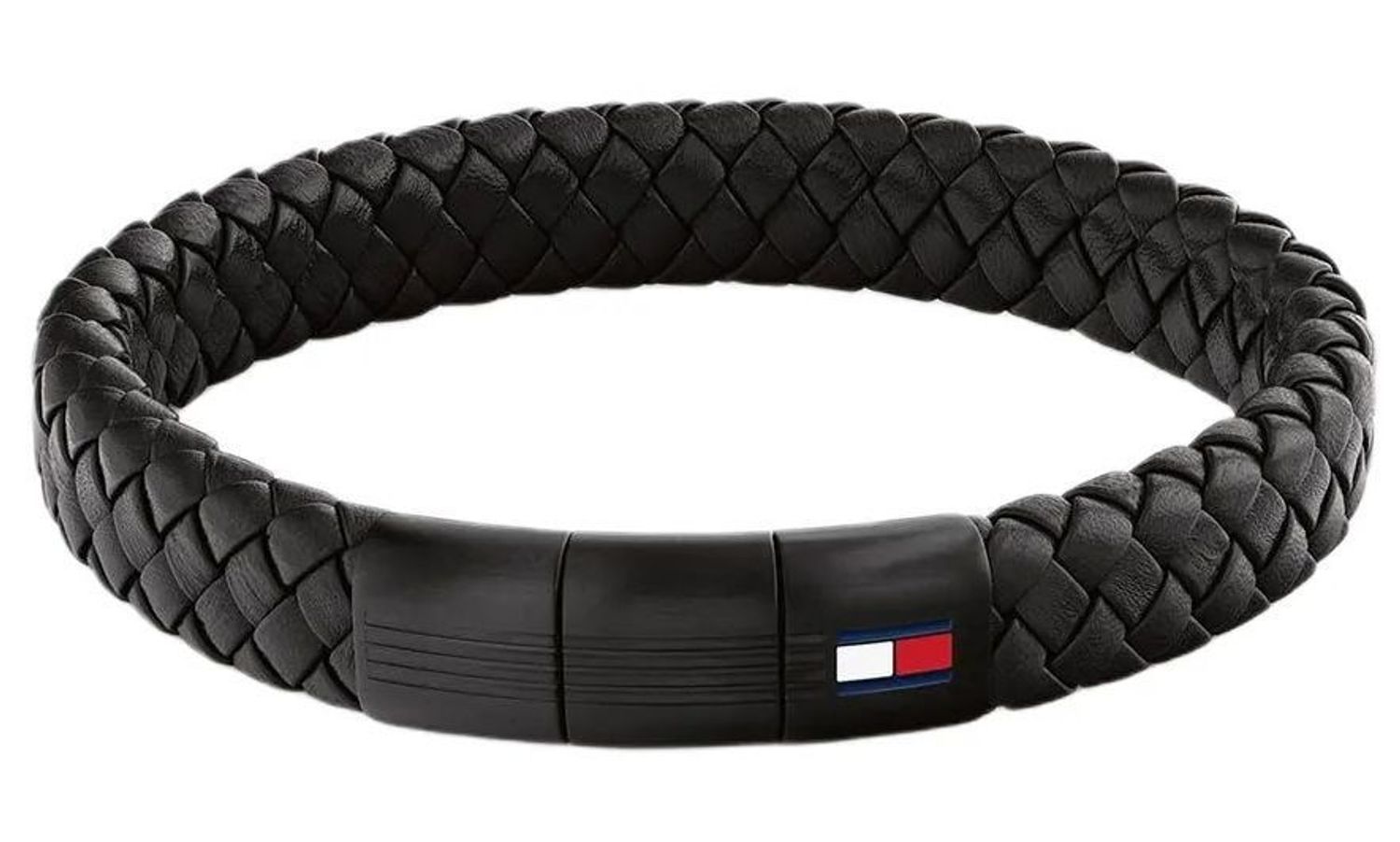 Czarna skórzana bransoletka męska Tommy Hilfiger 2790662 ze stali nierdzewnej. Nowoczesny styl, elegancja i komfort w jednym dodatku.1.jpg