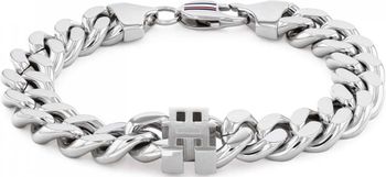 Tommy Hilfiger 2790664 – srebrna bransoletka męska ze stali nierdzewnej. Masywny splot chain, detal TH i trwałe zapięcie. Styl, siła i elegancja w jednym dodatku. Sprawdź ofertę!1.jpg