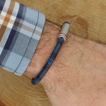 Bransoletka Tommy Hilfiger 2790702 skórzana czarno-niebieska 21 cm  męska (2).jpg