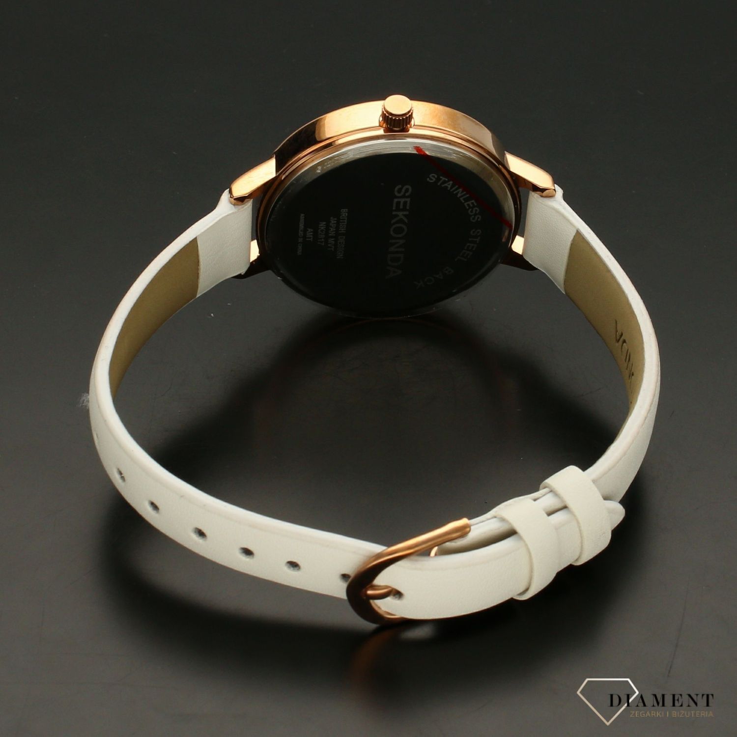 Zegarek damski Sekonda ' Biały ornament kwiatowy'  2817.1.jpg