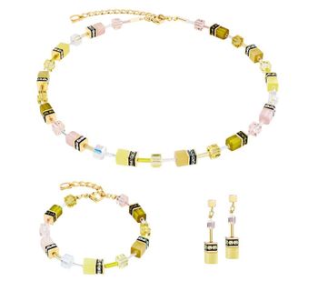 Naszyjnik damski Coeur de Lion GeoCUBE® Iconic 2838100901 – złoty, oliwkowo-pastelowy (3).jpg