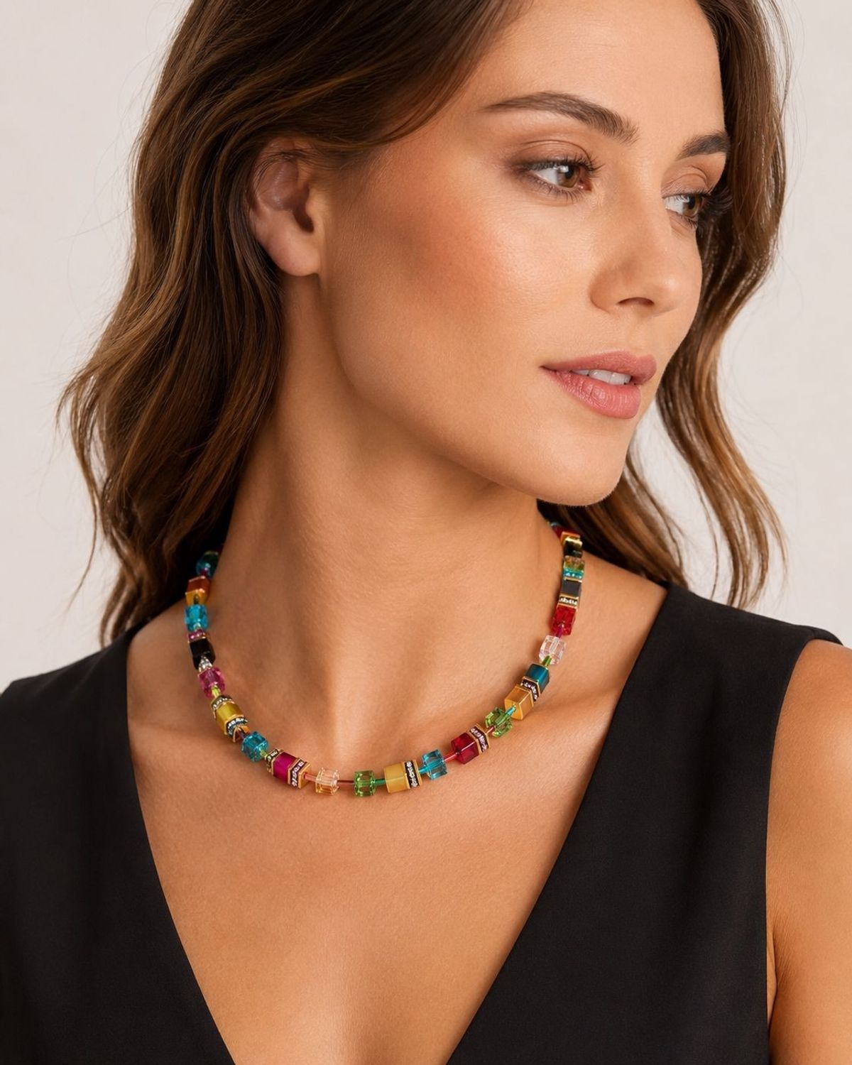Naszyjnik damski Coeur de Lion 2838101500 GeoCUBE® Iconic Multicolor Joy Goldd (1).jpg