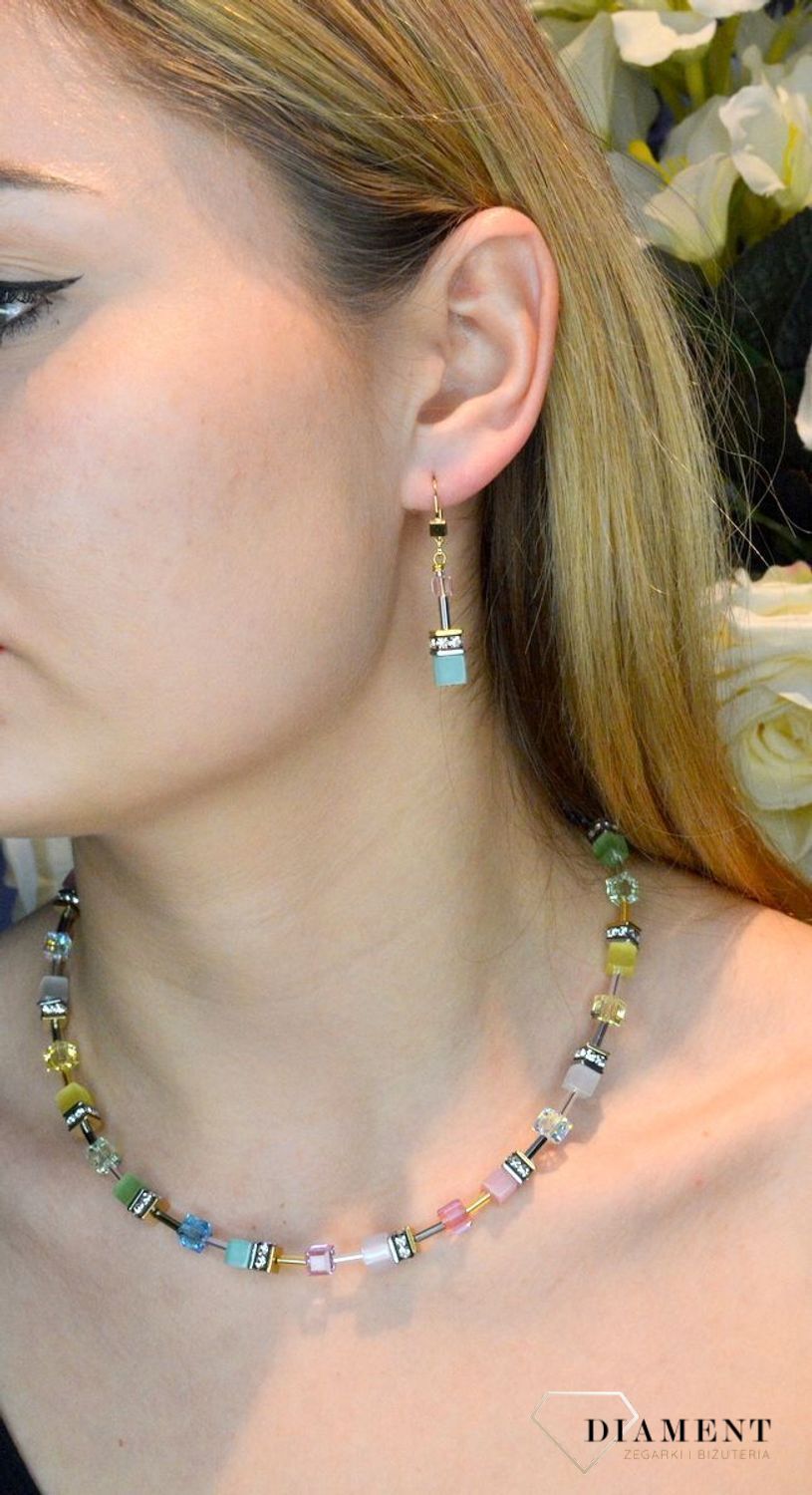 Naszyjnik damski Swarovski Coeur De Lion tygrysie oko 2838101576. Ponadczasowy piękny naszyjnik z kolekcji GeoCUBE zdobiony kamieniami naturalnymi tygrysie oko, marmur polaris i kryształami Swarovski. Na prez7.jpg