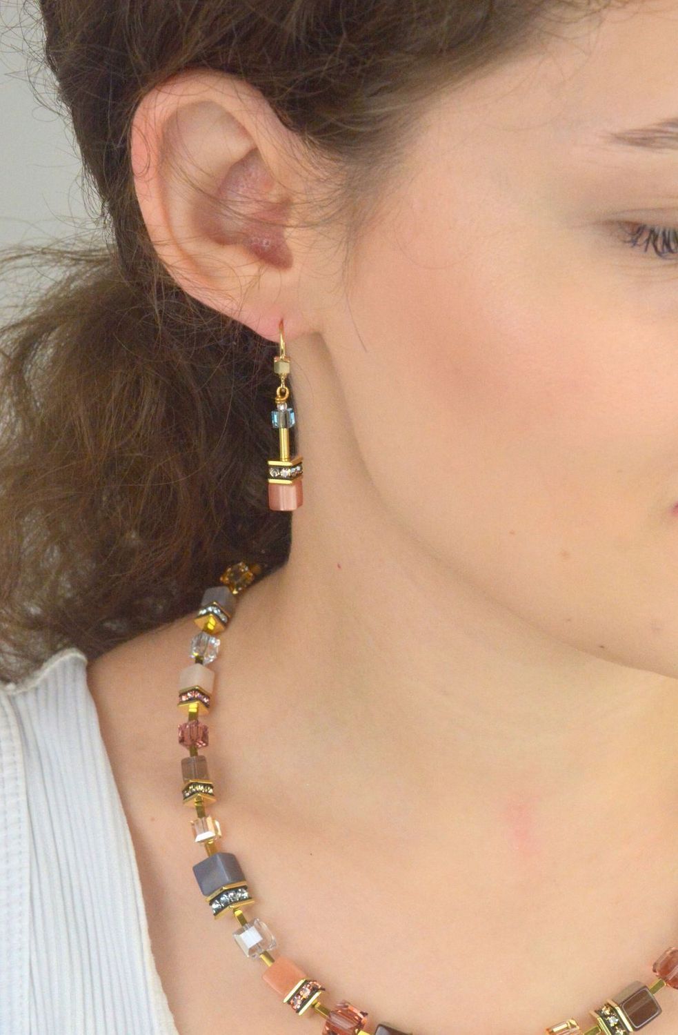 Kolczyki Coeur de Lion GeoCUBE® Tygrysie Oko – Złote, Swarovski, Bigiel.jpg