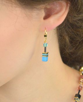 Kolczyki srebrne wiszące Coeur De Lion tygrysie oko 2838201573. Eleganckie kolczyki srebrne Coeur De Lion z tygrysim okiem i kryształami Swarovski®. Ręcznie wykonana biżuteria damska, idealna do każdej stylizacji. Ory (1).JPG