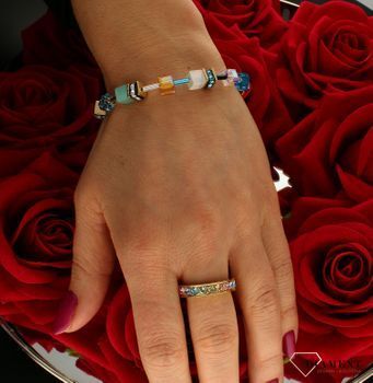 Bransoletka damska Swarovski Coeur De Lion tygrysie oko, hematyt 2838300616.Ponadczasowa piękna bransoletka z kolekcji GeoCUBE® zdobiona kamieniami naturalnymi tygrysie oko, hematyt. Idealna bransoletka na prezent dla kobie.jpg