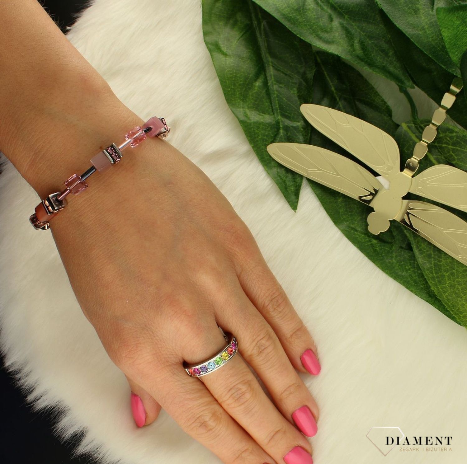 Bransoletka damska Swarovski Coeur De Lion tygrysie oko  2838300847. Biżuteria idealna zarówno na eleganckie, jak i niezobowiązujące okazje z połyskujących kryształów Swarovski® i kamieni naturalnych..jpg