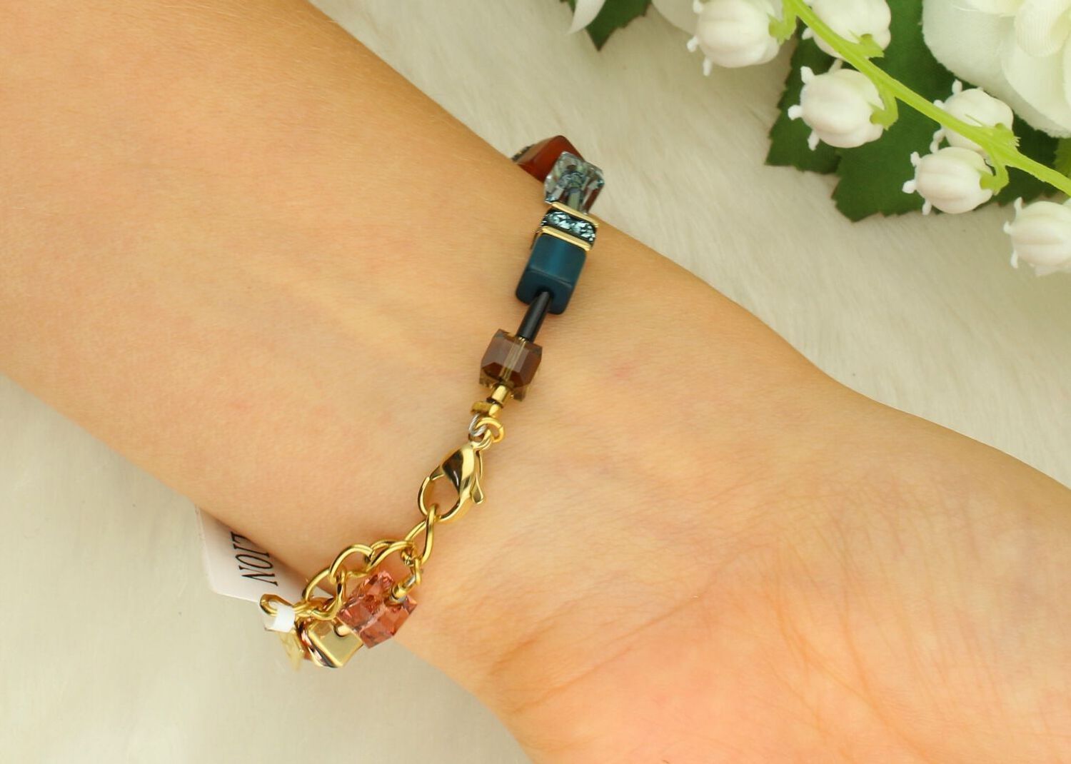 Bransoletka damska Coeur de Lion GeoCUBE® Earth Mirage 283830-1131 – elegancka biżuteria damska.jpg