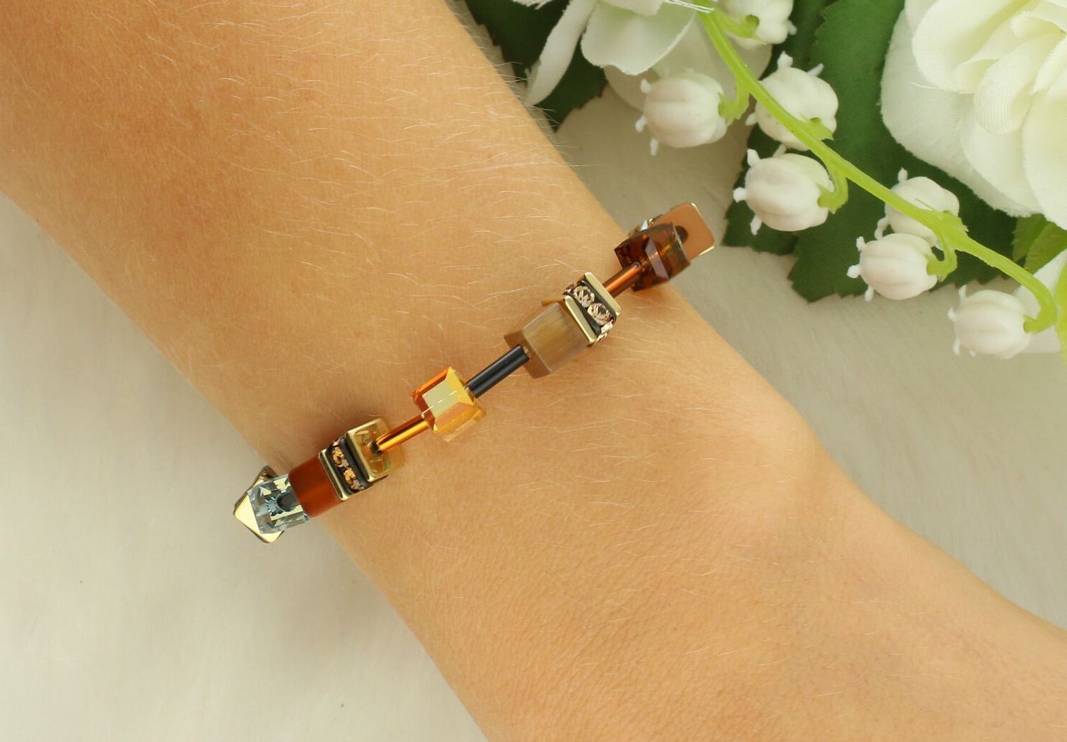 Bransoletka damska Coeur de Lion GeoCUBE® Earth Mirage 283830-1131 – elegancka biżuteria damska.jpg