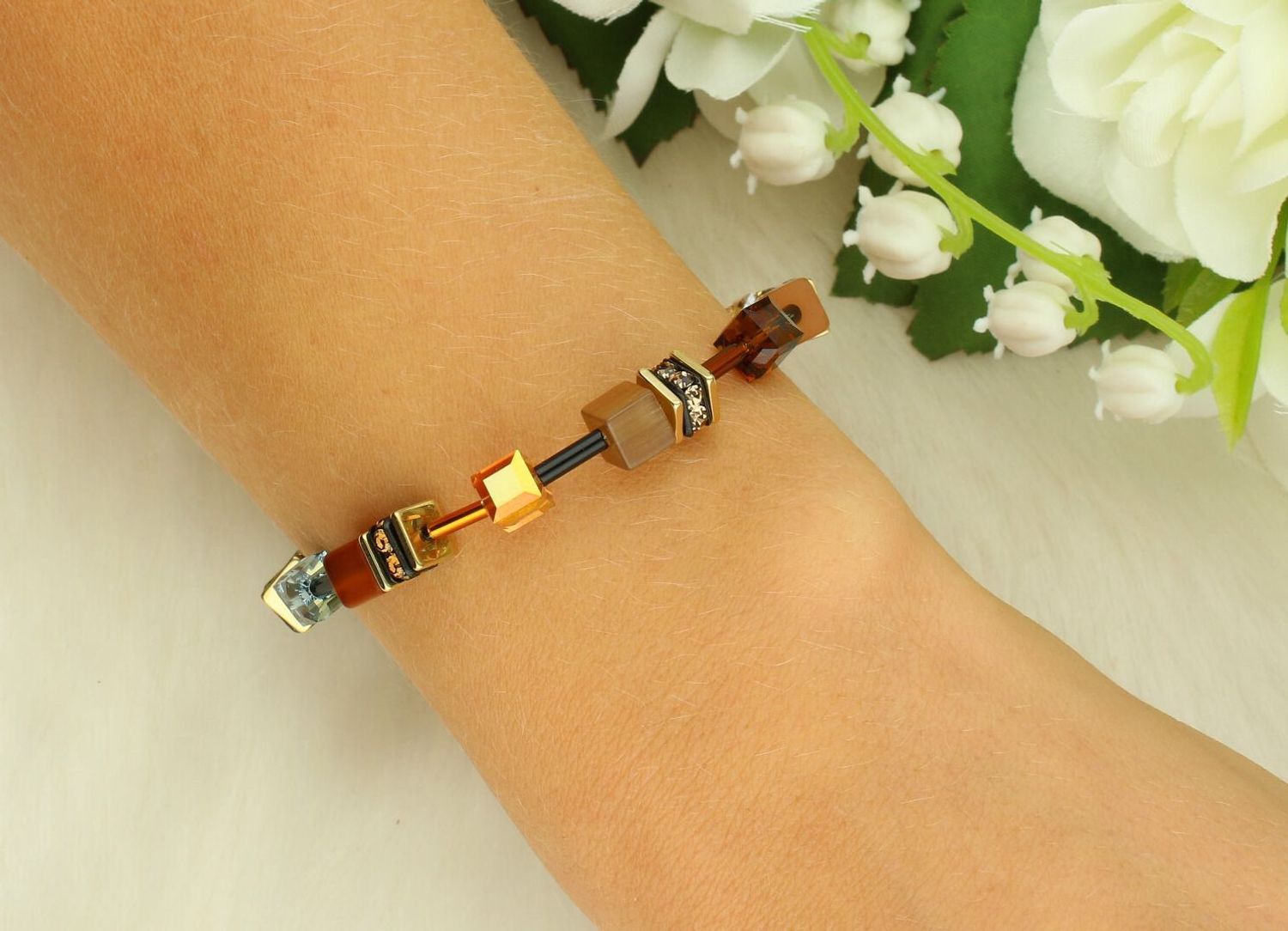 Bransoletka damska Coeur de Lion GeoCUBE® Earth Mirage 283830-1131 – elegancka biżuteria damska.jpg