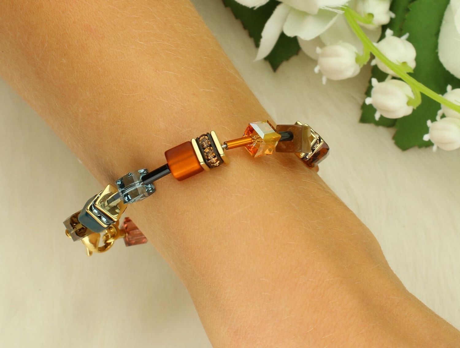 Bransoletka damska Coeur de Lion GeoCUBE® Earth Mirage 283830-1131 – elegancka biżuteria damska.jpg