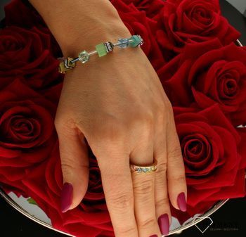 Bransoletka damska Swarovski Coeur De Lion tygrysie oko, kryształ górski 2838301576. Ponadczasowa piękna bransoletka z kolekcji GeoCUBE® zdobiona kamieniami naturalnymi tygrysie oko, kryształ górski..jpg