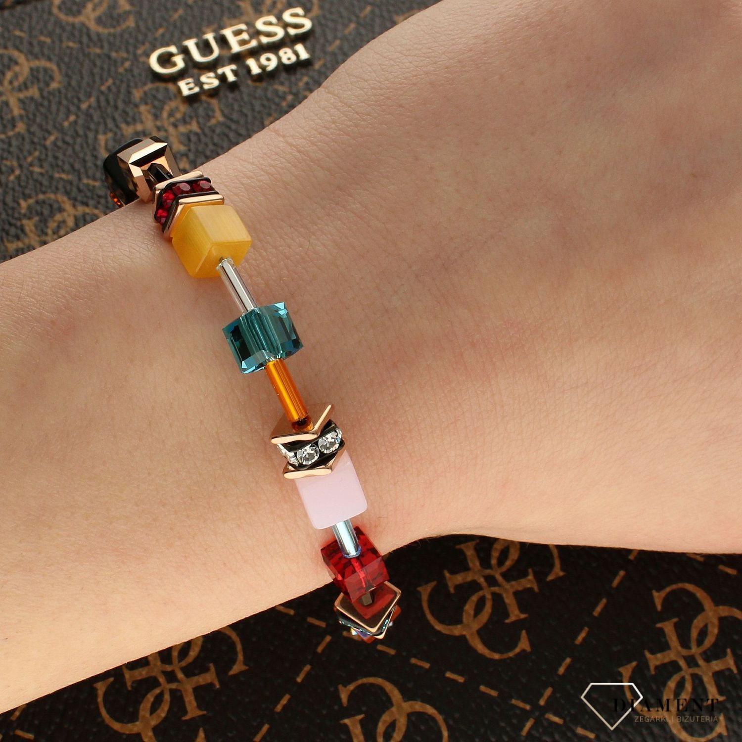 Bransoletka damska Swarovski Coeur De Lion tygrysi5e oko-różowe złoto 2838301582.jpg