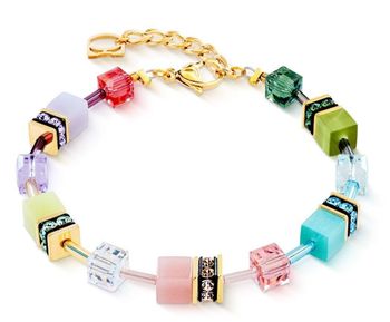 Bransoletka damska Coeur de Lion GeoCUBE® Iconic Spicy Sweetness 2838301584 – złota, multikolor (2).jpg