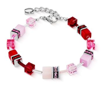 Bransoletka damska Coeur de Lion GeoCUBE® Iconic 2838301903 – czerwona elegancja ze stali chirurgicznej.jpg